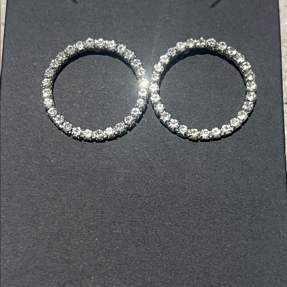 Jewelry - Elegant Silver Hoop Earrings